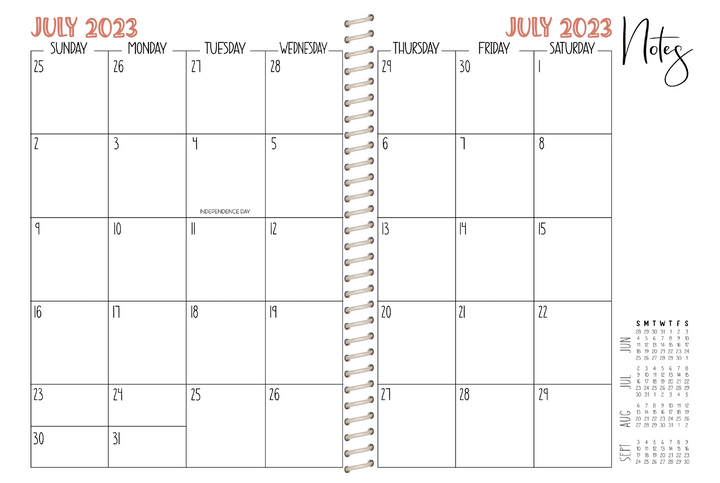 5 Custom Subject Teacher Planner -  PINK TEACHER COWHIDE