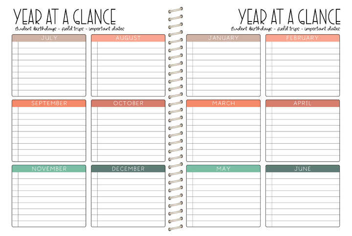 5 Custom Subject Teacher Planner -  PINK TEACHER COWHIDE