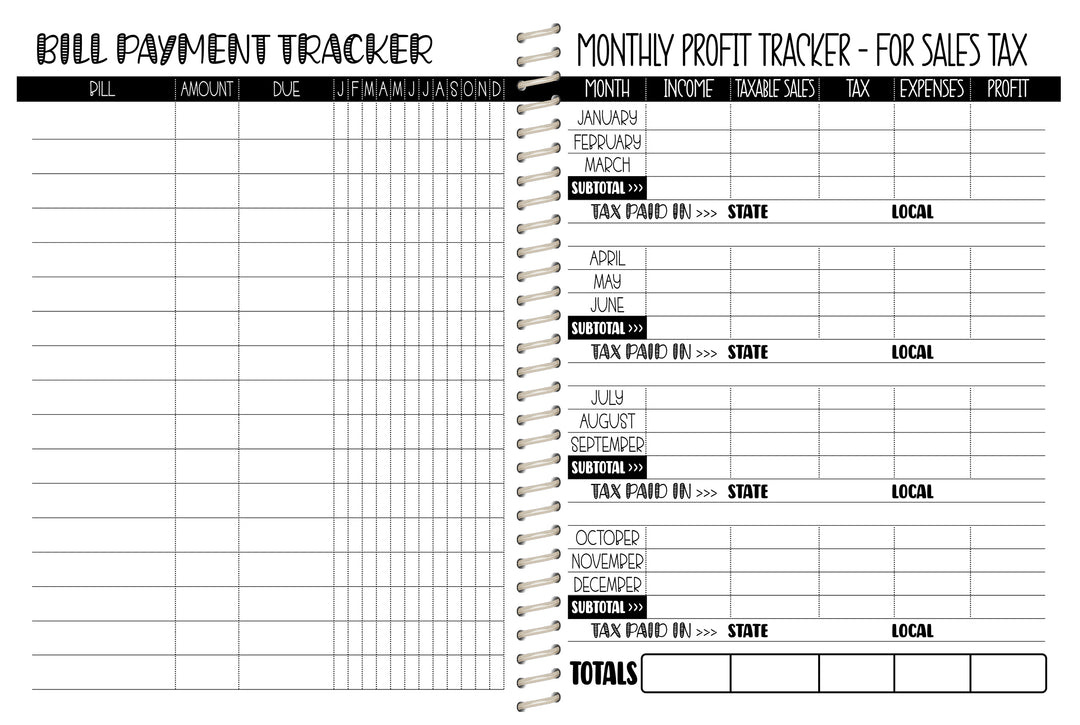 The Tutor Planner - AUTUMN NAVY FLORAL