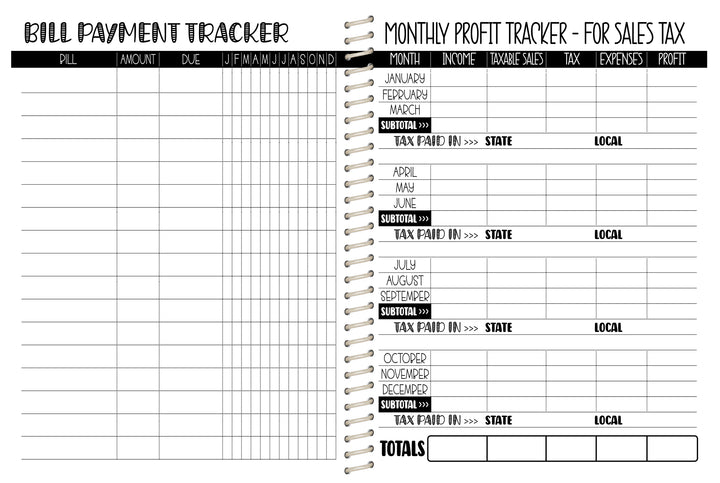 The Tutor Planner - AUTUMN NAVY FLORAL