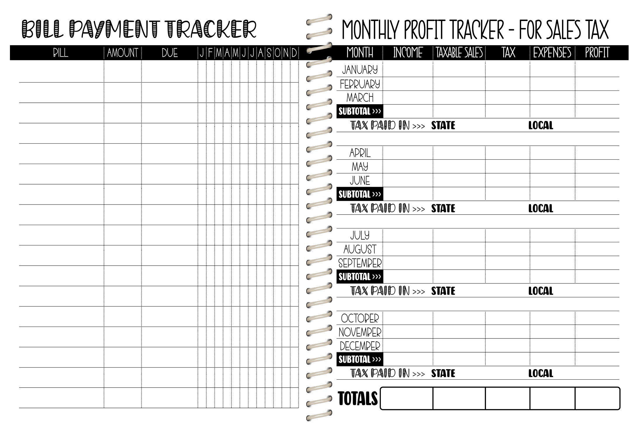 The Tutor Planner - BLACK GLITTER LEOPARD