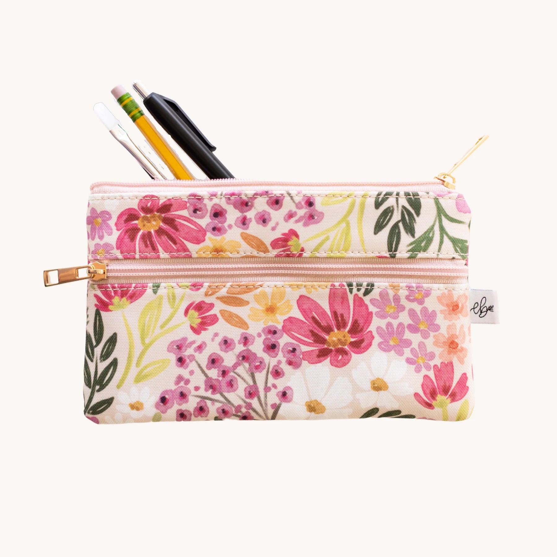 Primrose Petals Pencil Pouch