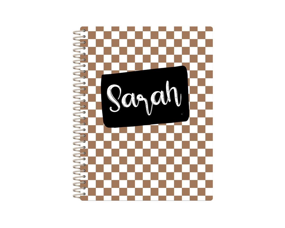 Recipe Journal | BROWN CHECKERS