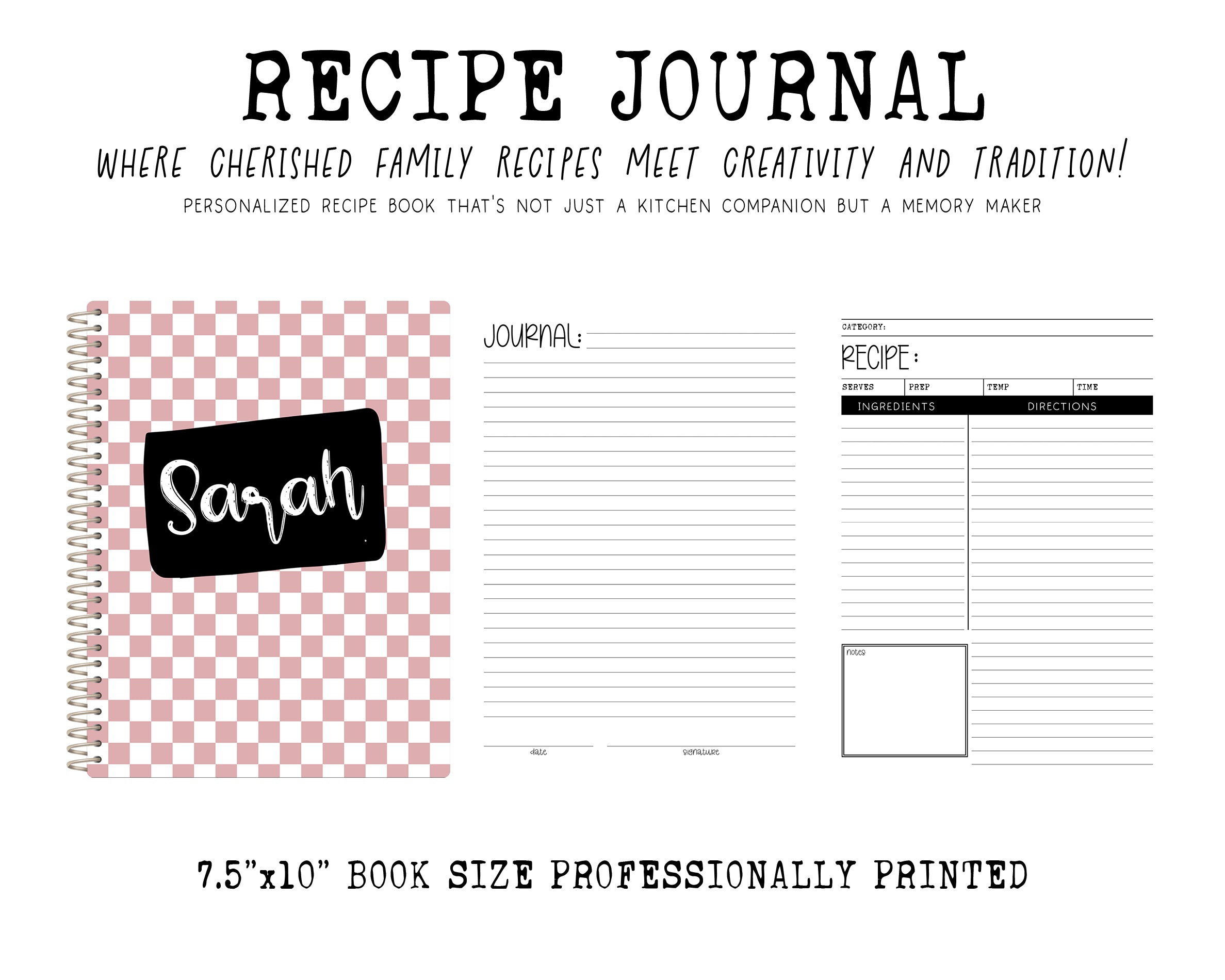 Recipe Journal | ROSE CHECKERS
