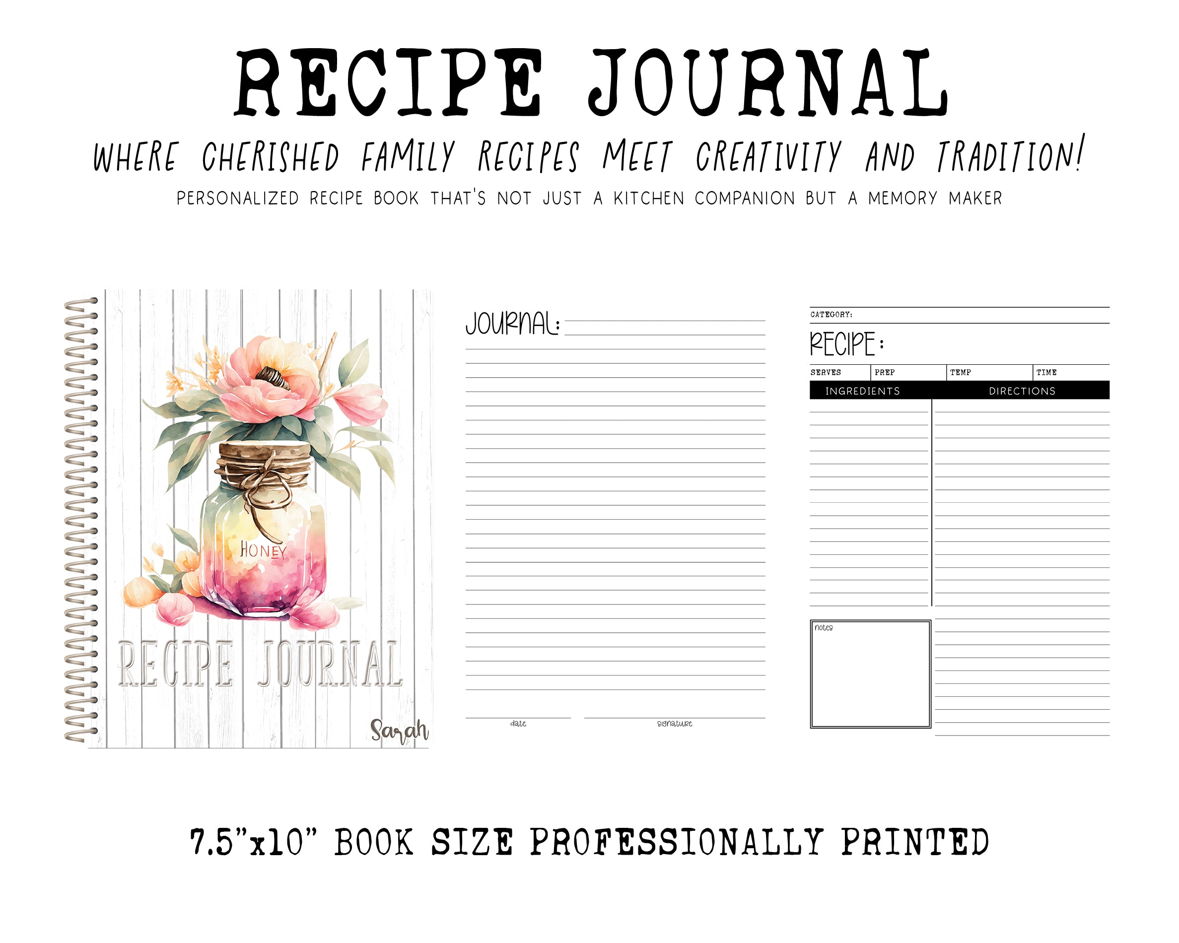 Recipe Journal | FLORAL HONEY