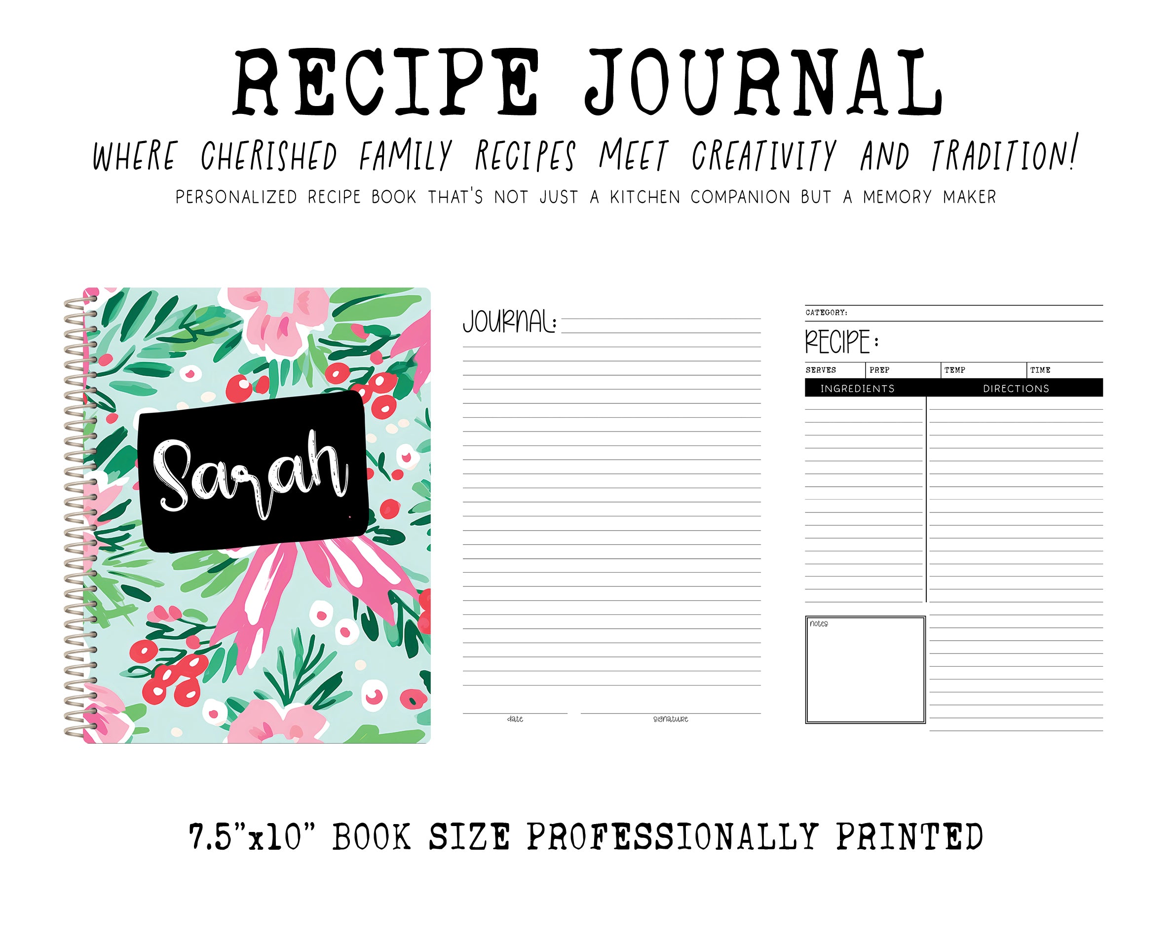 Recipe Journal | PREPPY PASTEL