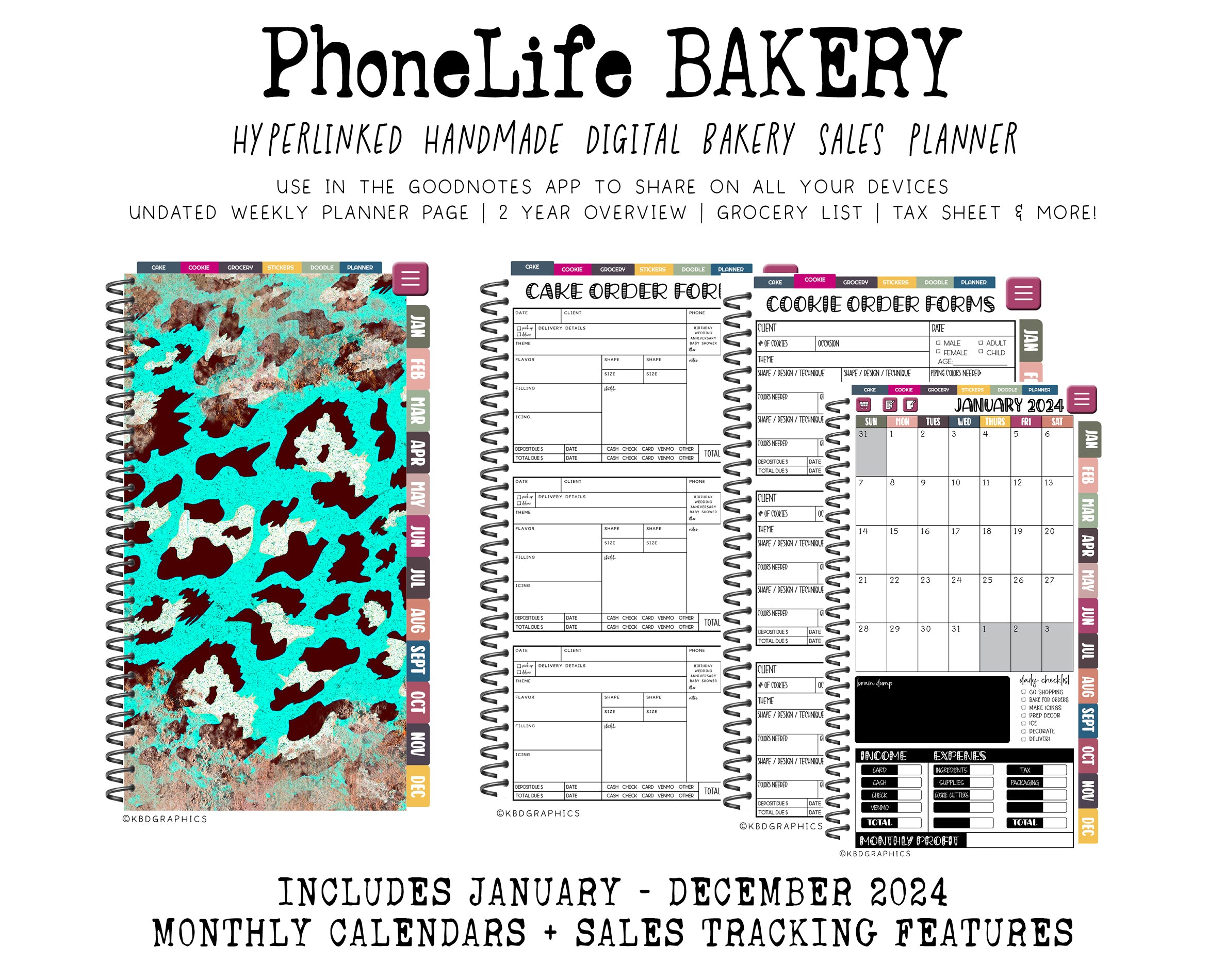 2024 PhoneLife Bakery - DSG AQUA LEOPARD