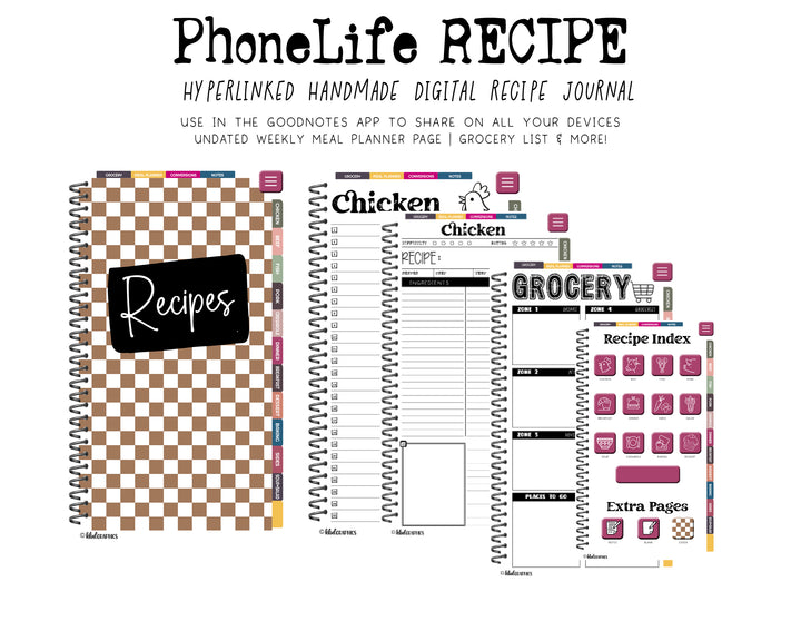 PhoneLife Recipe - BROWN CHECKERS