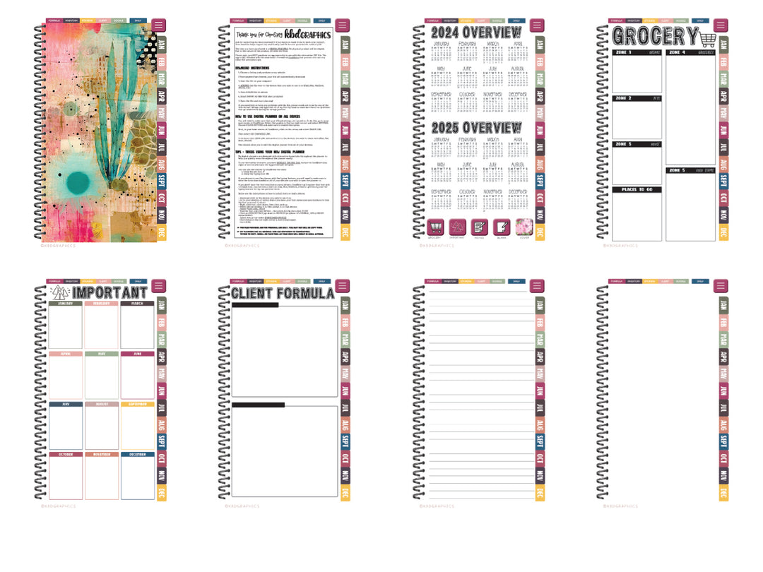 2024 PhoneLife Simple Keepall Digital Planner | CACTUS 3