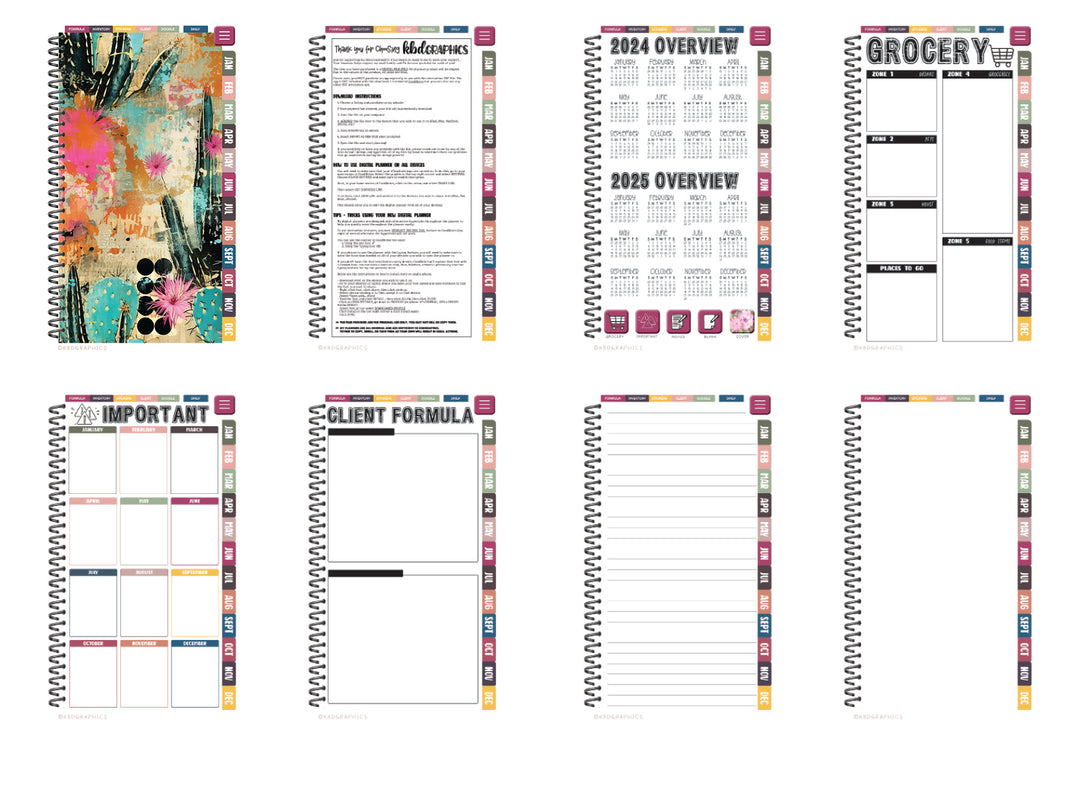 2024 PhoneLife Simple Keepall Digital Planner | CACTUS 5