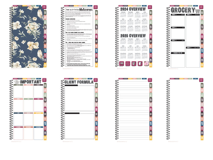 PhoneLife Simple Keepall Digital Planner | BOHO FLORAL 1