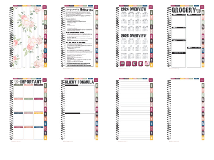 PhoneLife Simple Keepall Digital Planner | BOHO FLORAL 2