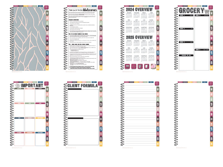 PhoneLife Simple Keepall Digital Planner | BOHO FLORAL 6