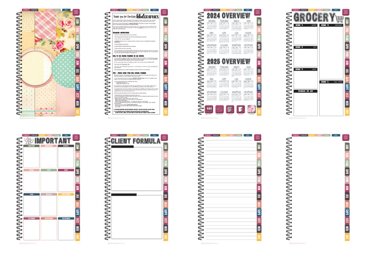 PhoneLife Simple Keepall Digital Planner | BOHO FLORAL 9