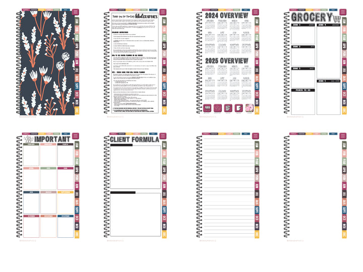 2024 PhoneLife Simple Keepall Digital Planner | MIDNIGHT 9
