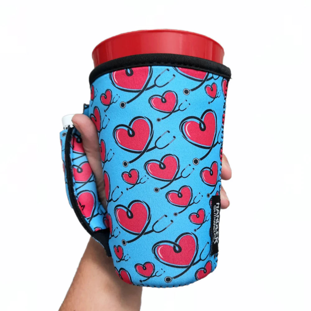 Love A Nurse 16oz PINT Glass / Medium Fountain Drinks and Tumbler Handlers™