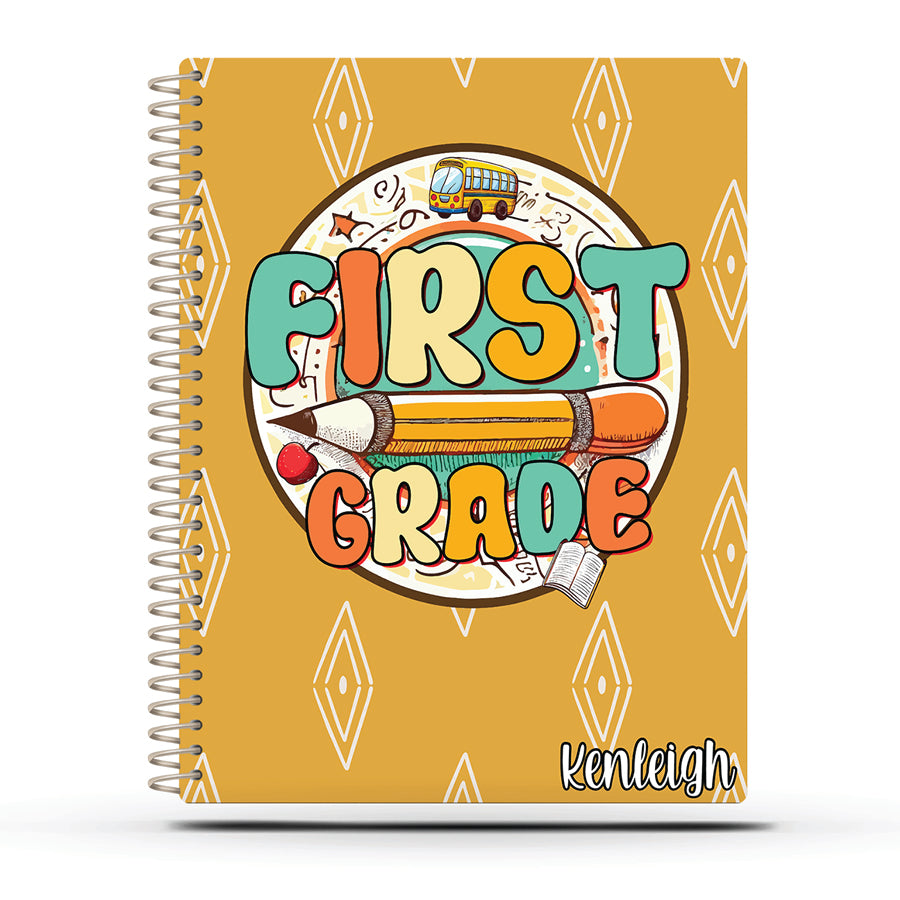 Teacher Planner -  RETRO GRADE LEVEL - 1ST TO 5TH