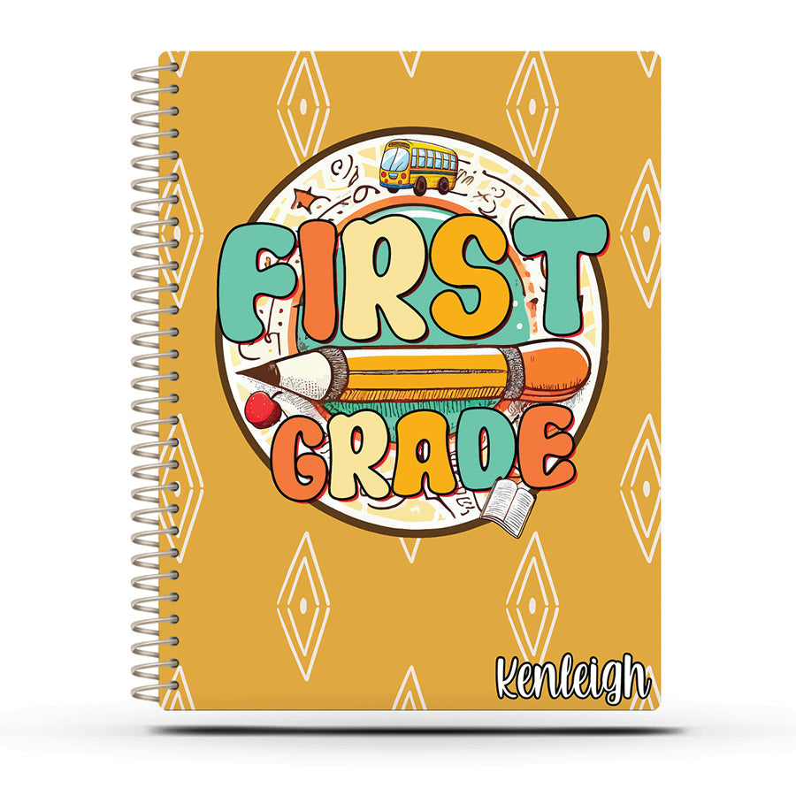 Printed Teacher Planner - Reading/Writing  -  RETRO GRADE LEVEL - 1ST TO 5TH