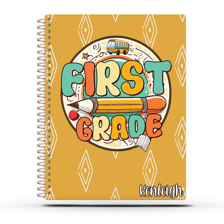 Printed Teacher Planner - Reading/Writing  -  RETRO GRADE LEVEL - 1ST TO 5TH