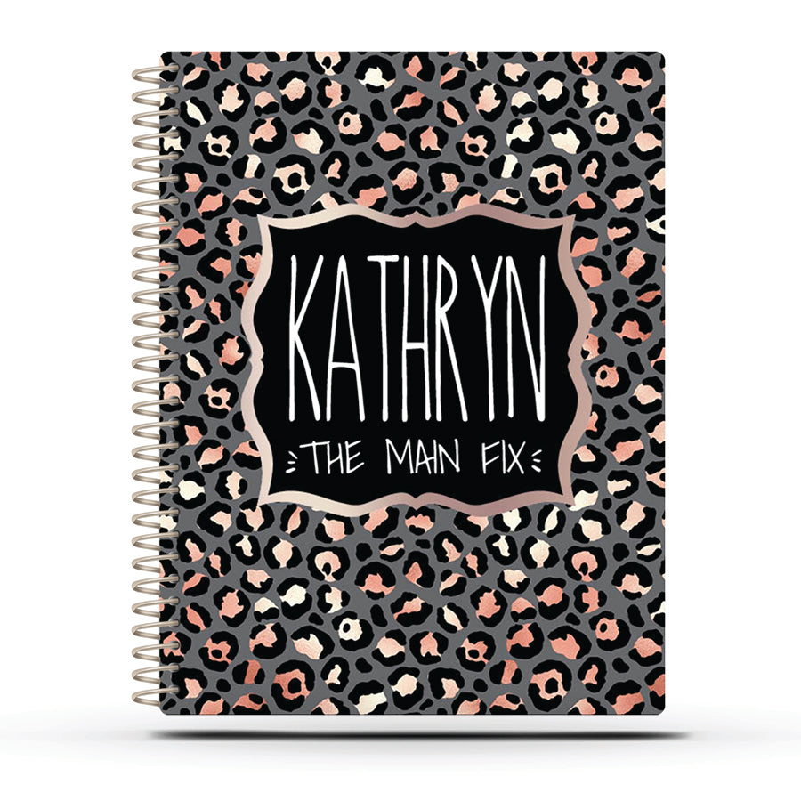 Small Biz Mileage - ROSE GOLD GREY LEOPARD
