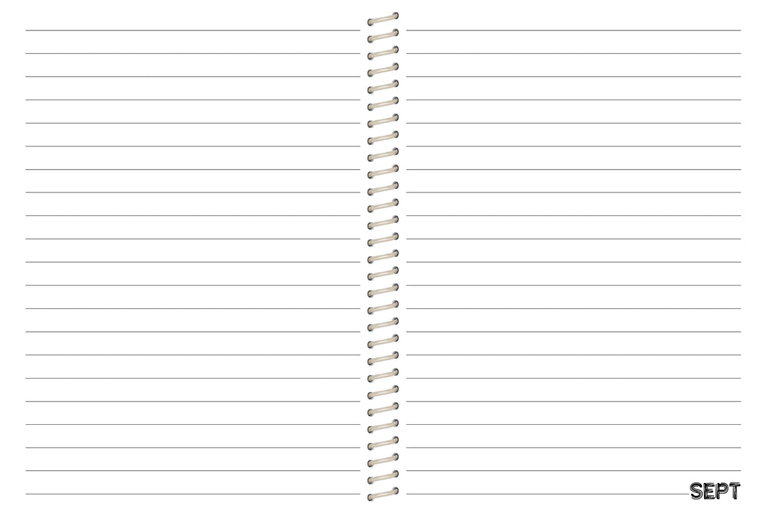 2024 First Semester Student Planner - BW PATTERN WODEN EAGLES