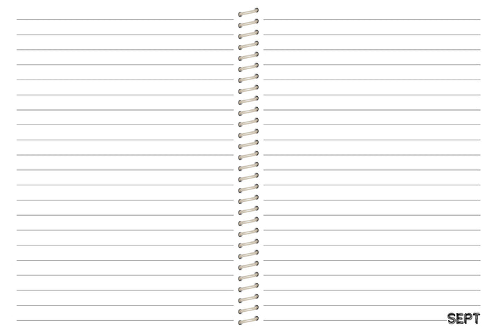 2024 First Semester Student Planner - BW PATTERN WODEN EAGLES