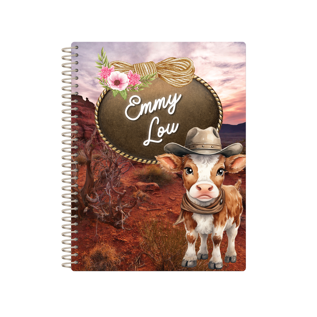 Baby Book - WESTERN SUNSET HIGHLAND COW