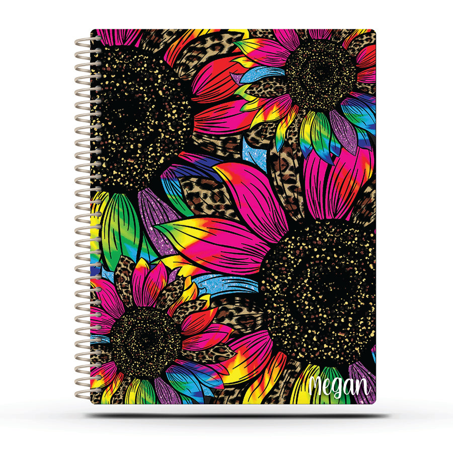 Reading/Writing Teacher Planner -  TYE DYE SUNFLOWER