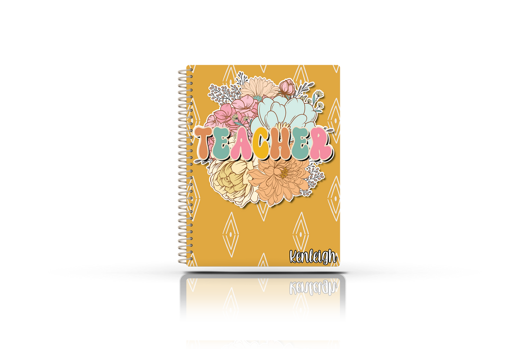 Teacher Planner -  FLORAL TEACHER