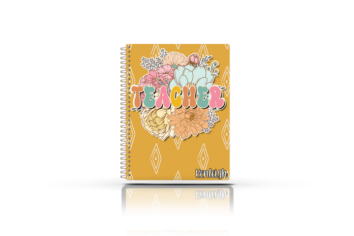 Teacher Planner -  FLORAL TEACHER