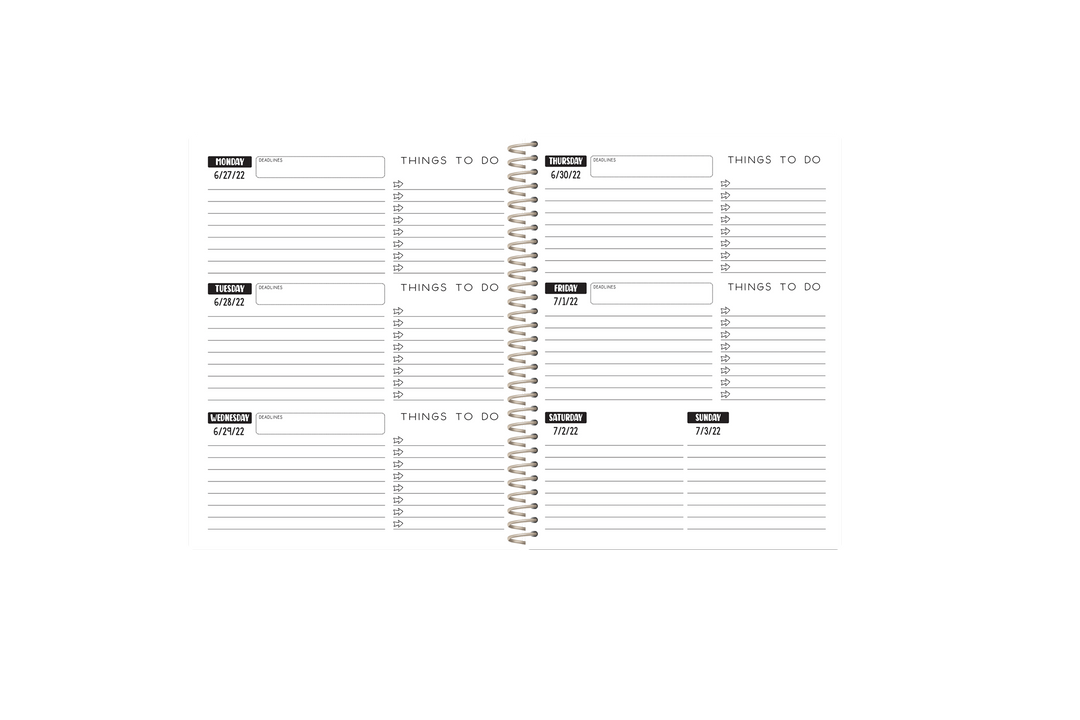 Teacher Planner -  PINK AQUA COWHIDE