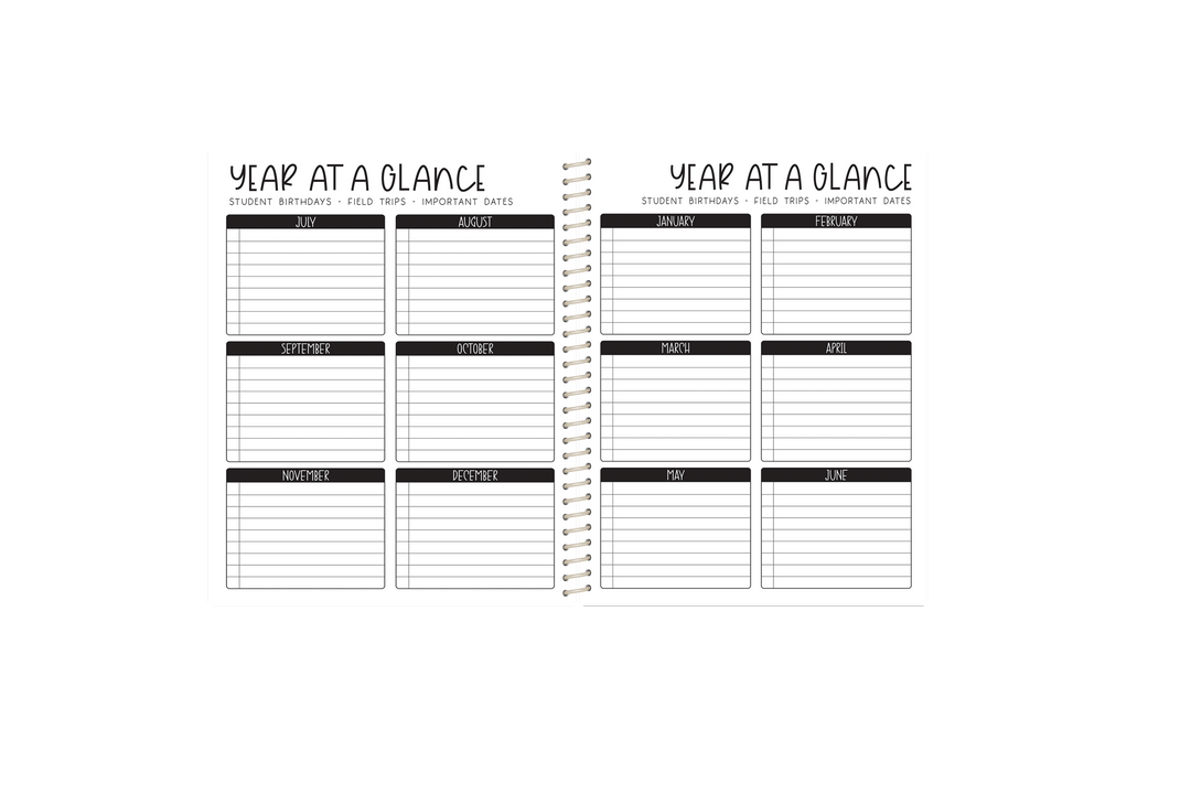 Reading/Writing Teacher Planner -  TYE DYE SUNFLOWER