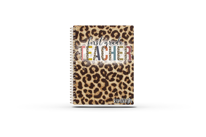 Reading/Writing Teacher Planner -  LEOPARD GRADE LEVEL - PREK TO 5TH
