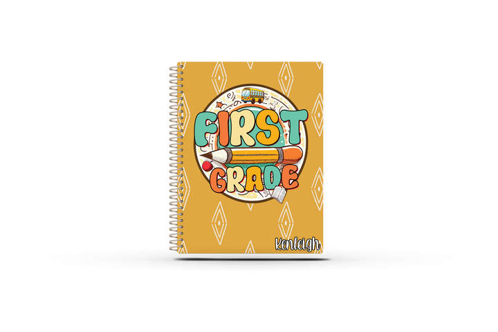 Printed Teacher Planner - Reading/Writing  -  RETRO GRADE LEVEL - 1ST TO 5TH