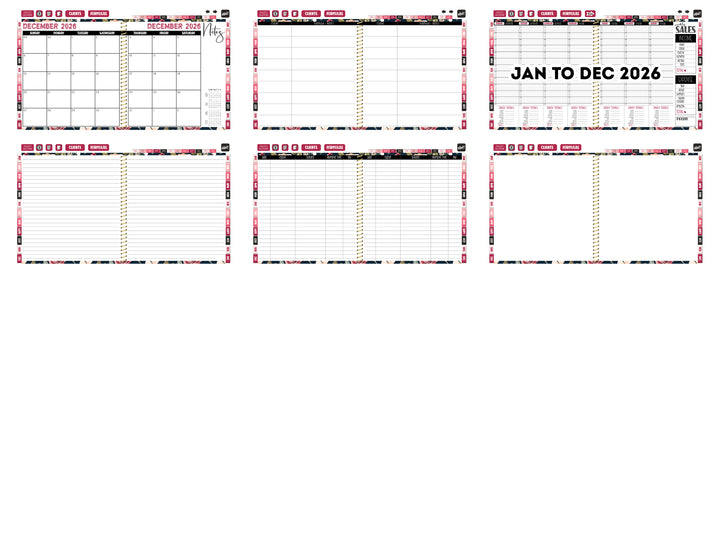 2026 Digital Appointment Book | CHELSEA VS | AUTUMN NAVY FLORAL