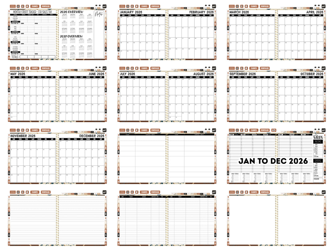 2026 Digital Appointment Book | CHELSEA VS | BOHO ABSTRACT