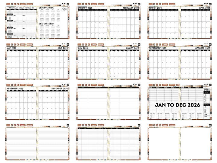 2026 Digital Appointment Book | CHELSEA VS | BOHO ABSTRACT