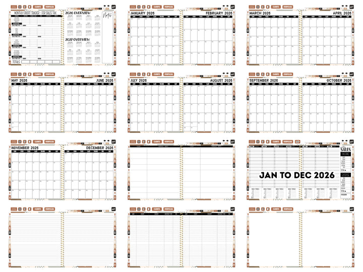 2026 Digital Appointment Book | CHELSEA VS | BOHO ABSTRACT 2