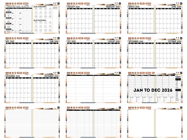 2026 Digital Appointment Book | CHELSEA VS | BOHO ABSTRACT 3