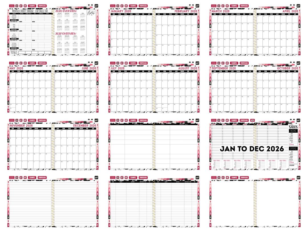 2026 Digital Appointment Book | CHELSEA VS | BW COWHIDE