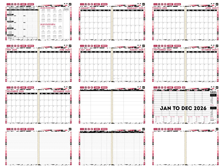 2026 Digital Appointment Book | CHELSEA VS | BW COWHIDE