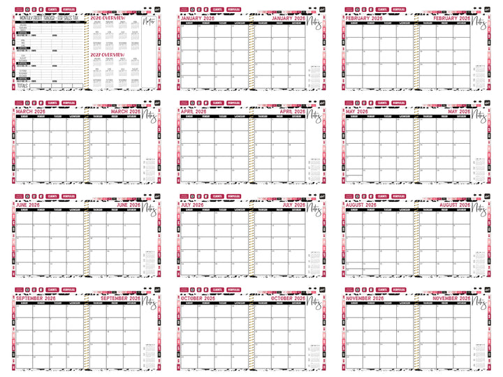 2026 Digital Appointment Book | CHELSEA VS | BW COWHIDE