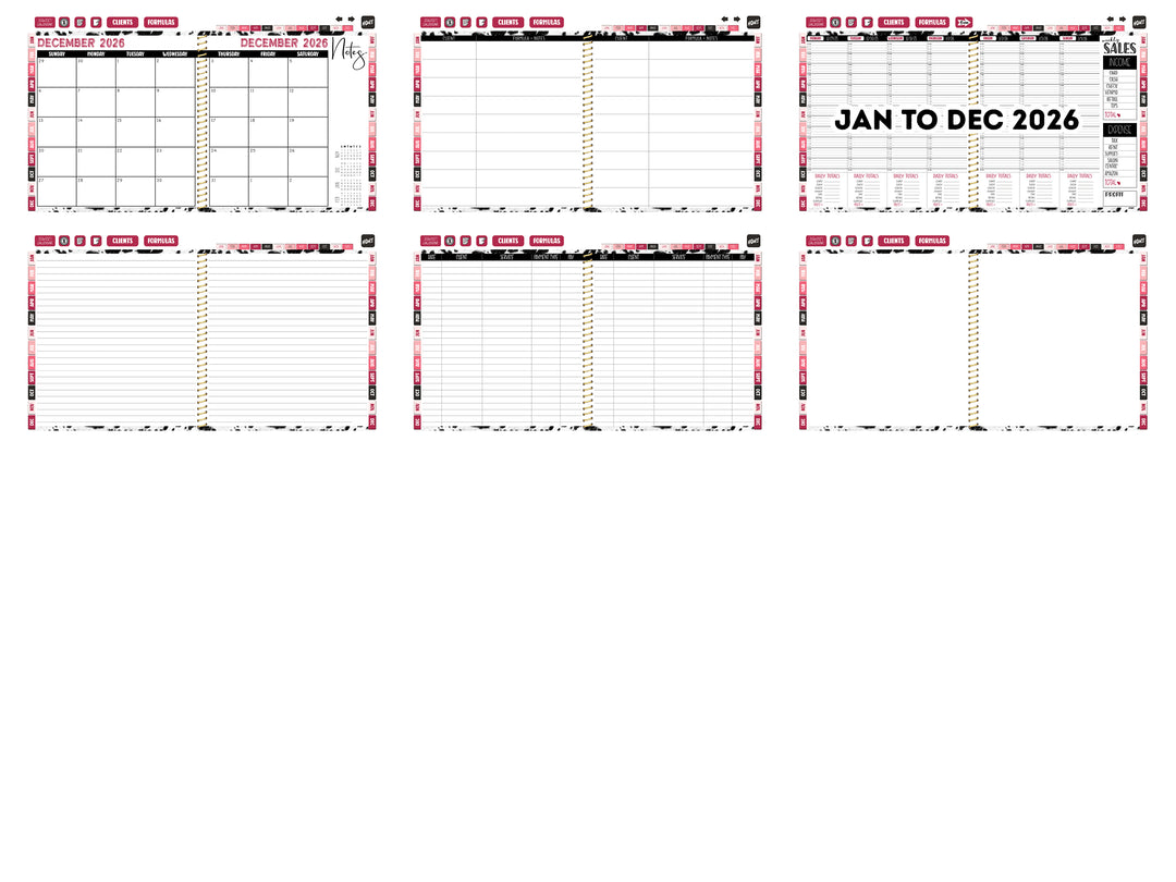 2026 Digital Appointment Book | CHELSEA VS | BW COWHIDE