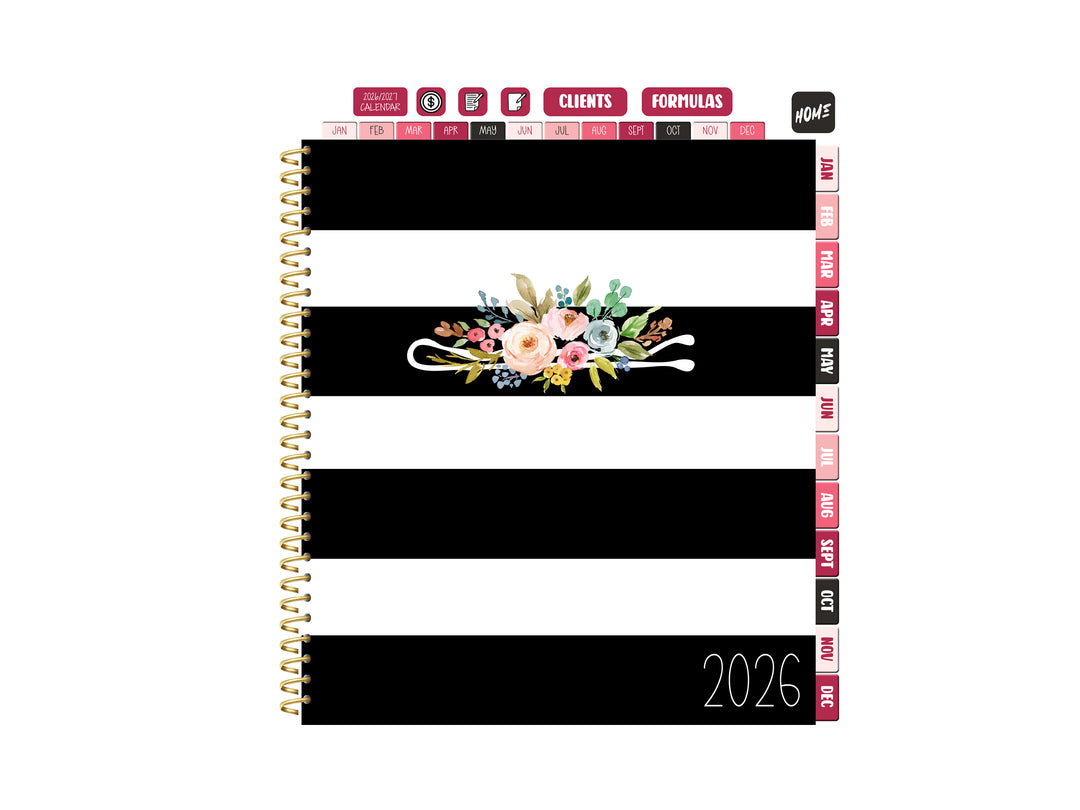 2026 Digital Appointment Book | CHELSEA VS | BW STRIPPED FLORAL