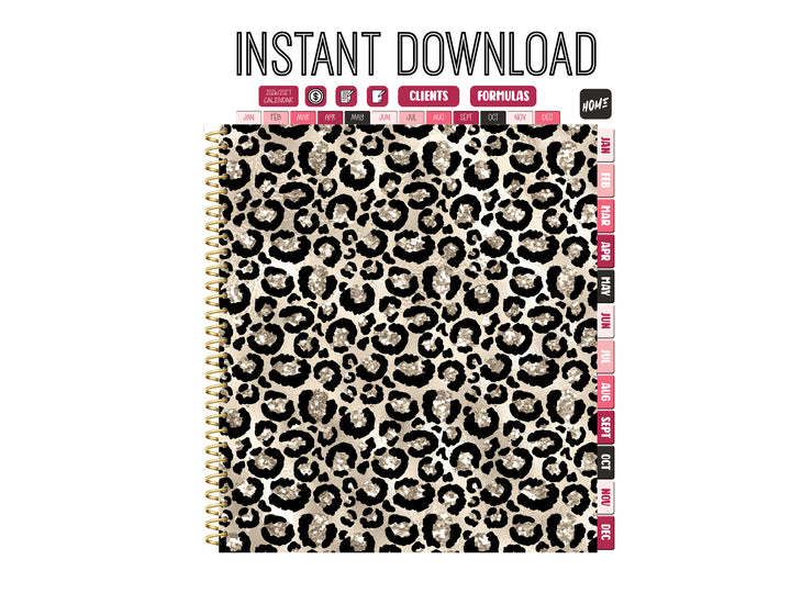 2026 Digital Appointment Book | CHELSEA VS | CHAMPAGNE CHEETAH