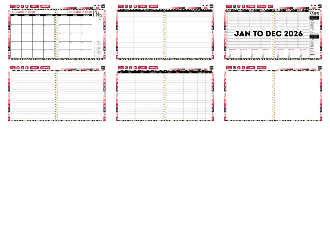 2026 Digital Appointment Book | CHELSEA VS | CHAMPAGNE CHEETAH