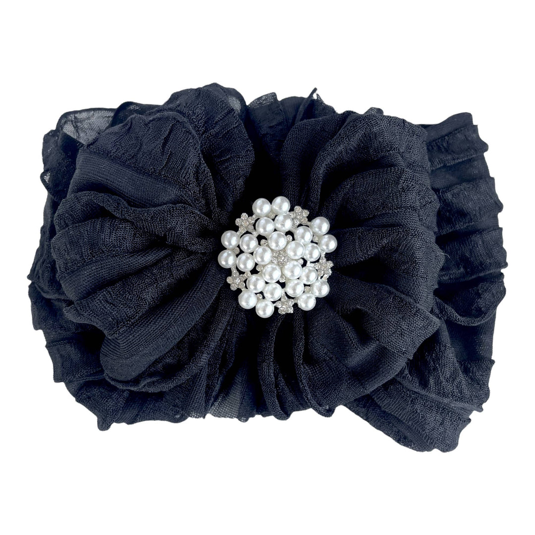Pearl Ruffled Rockin Royalty Headband