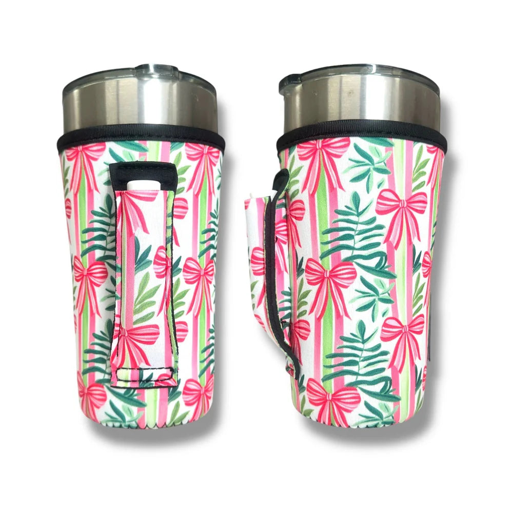 Christmas Bows 20oz Large Coffee / Tea / Tumbler Handler™