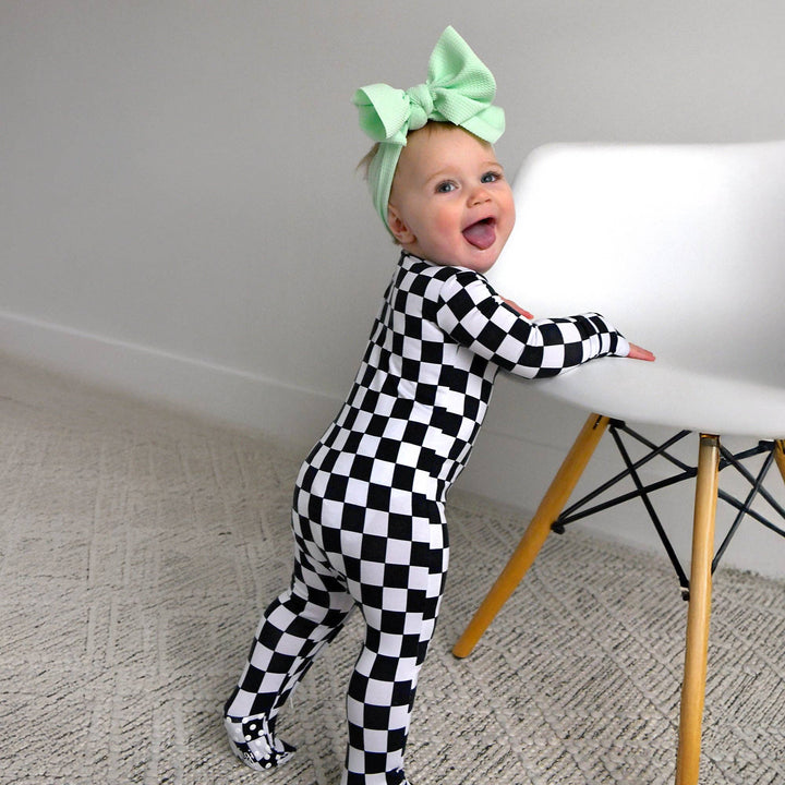 Axel Gigi & Max Newborn Zip Bamboo Onesie