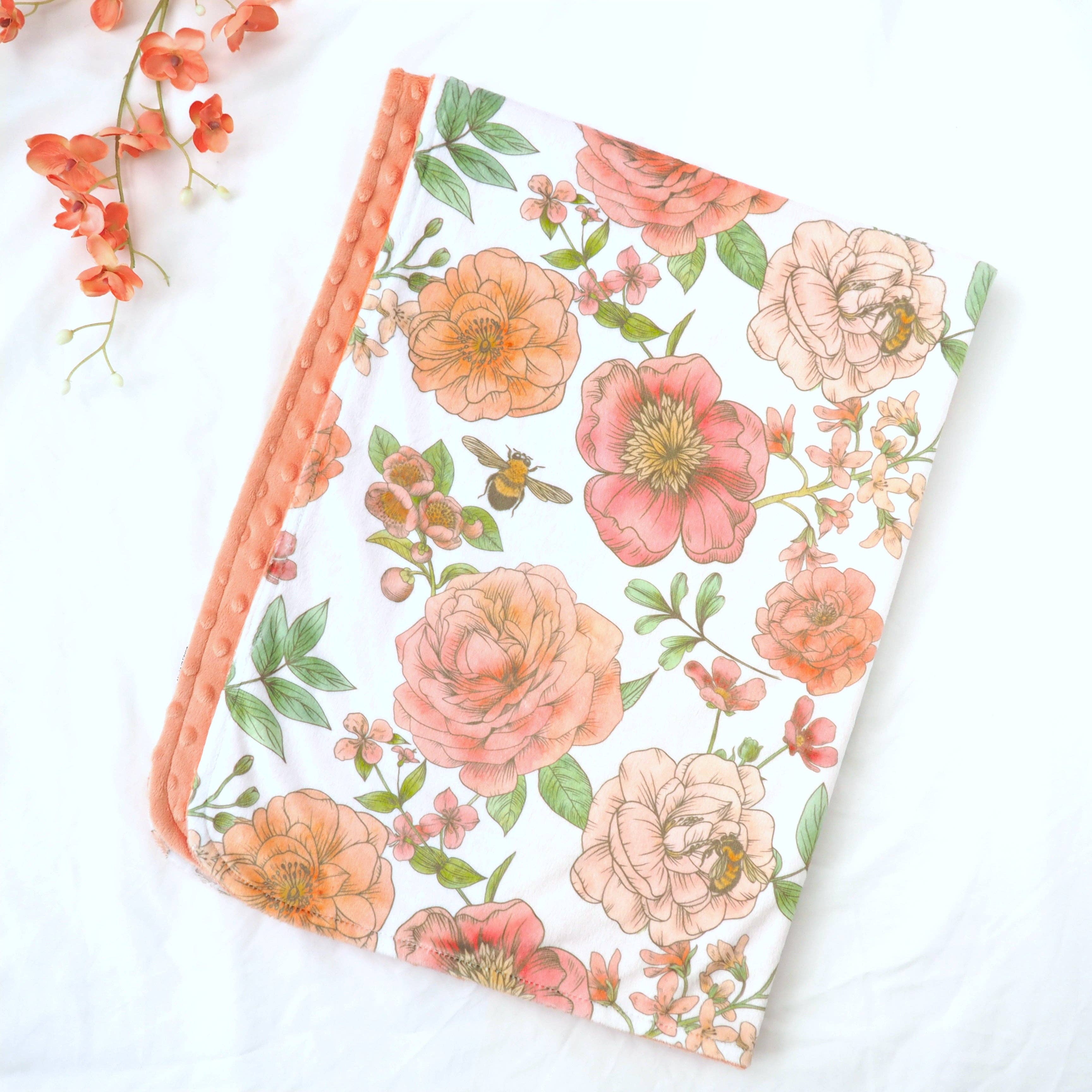 Baby & Toddler Minky Blanket - Botanical Florals